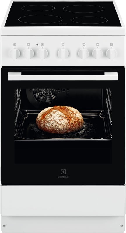 Electrolux LKR520066W fehér, szabadonálló, kerámialapos, elektromos, főzőzóna: 4, sütő:57L, grill, tűzhely (Újszerű)