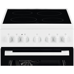 Electrolux LKR520066W fehér, szabadonálló, kerámialapos, elektromos, főzőzóna: 4, sütő:57L, grill, tűzhely (Újszerű)