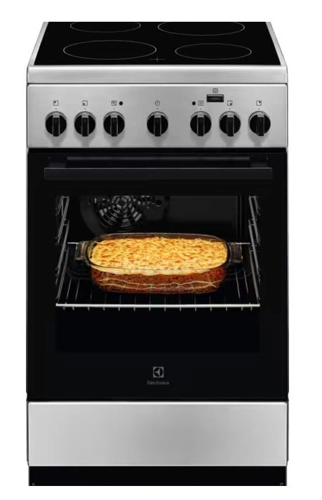 Electrolux LKR560000X inox, szabadonálló, kerámialapos, elektromos, főzőzóna: 4, sütő:54L, grill, tűzhely