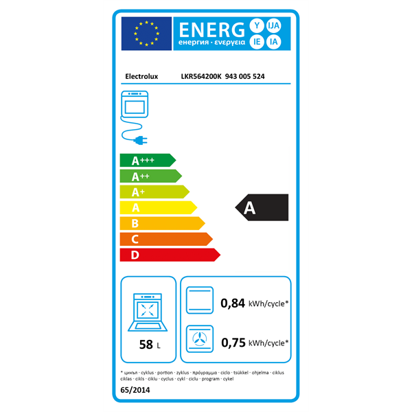 Electrolux LKR564200K PlusSteam fekete kerámialapos tűzhely
