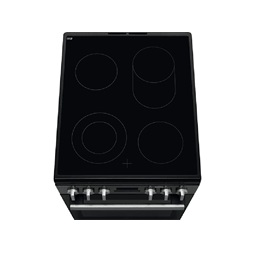 Electrolux LKR564200K fekete, szabadonálló, kerámialapos, elektromos, főzőzóna: 4, sütő:58L, grill, tűzhely