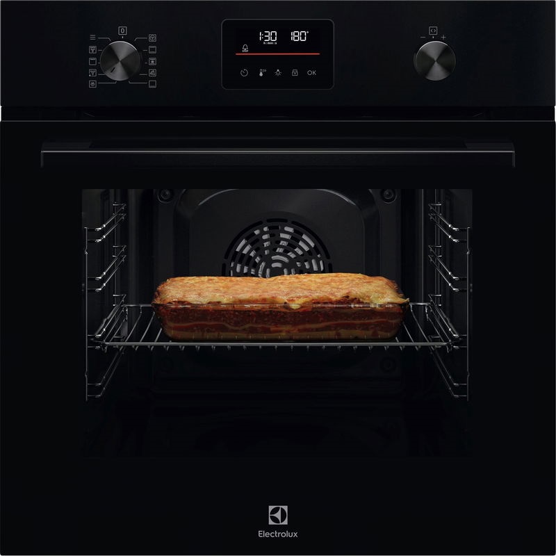 Electrolux LOF4P06BK SurroundCook fekete, beépíthető, sütőtér:65L, grill, légkeveréses sütő