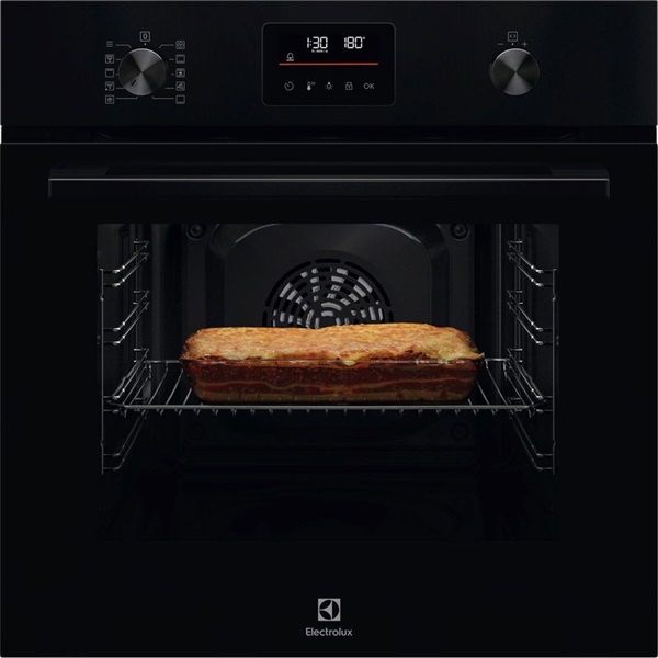 Electrolux LOF4P06BK SurroundCook fekete, beépíthető, sütőtér:65L, grill, légkeveréses sütő