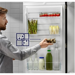 Electrolux LRC4DE35WR (K) egyajtós, Hűtő:357L, hűtőszekrény 