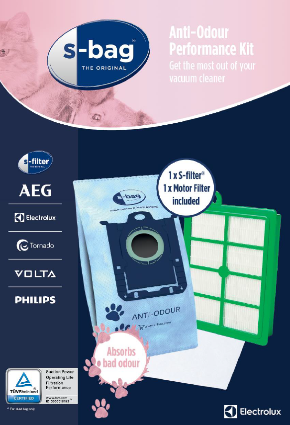 Electrolux SRK203S 4 db sbag porzsák +1 db HEPA szűrő+1 db motorszűrő