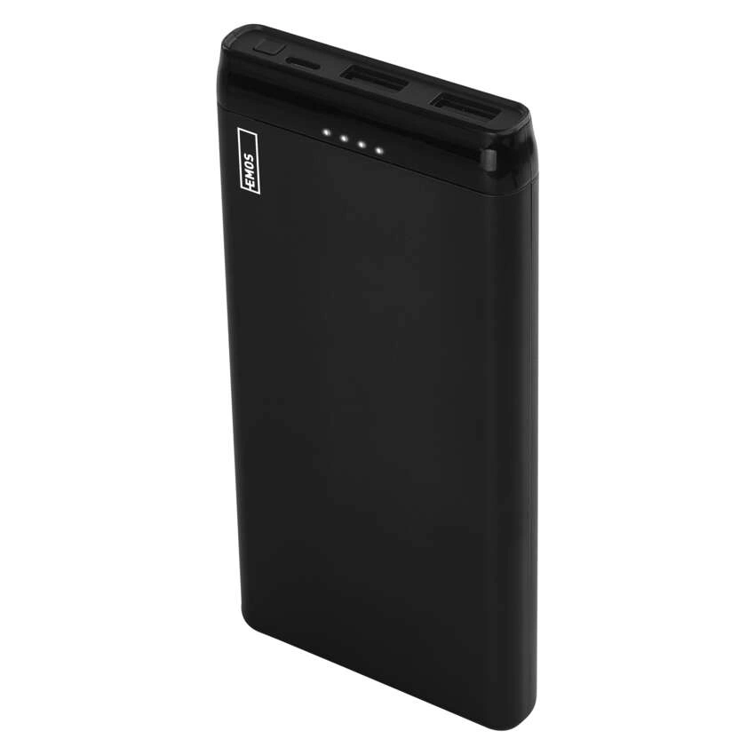 Emos B0526B ALPHA 10S, 10000 mAh, 10 W, fekete power bank