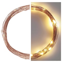 Emos D3AW01 LED 4m/40LED/kül-beltéri/időzítős/réz/meleg fehér nano karácsonyi LED fényfüzér
