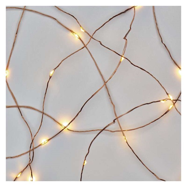 Emos D3AW01 LED 4m/40LED/kül-beltéri/időzítős/réz/meleg fehér nano karácsonyi LED fényfüzér
