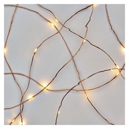 Emos D3AW01 LED 4m/40LED/kül-beltéri/időzítős/réz/meleg fehér nano karácsonyi LED fényfüzér