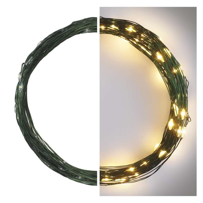 Emos D3AW04 LED 7,5m/75LED/kül-beltéri/időzítős/meleg fehér nano karácsonyi LED fényfüzér