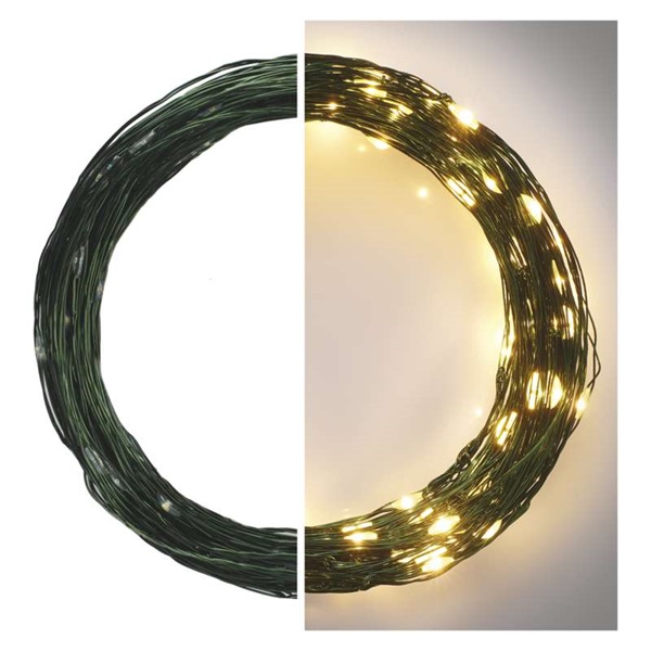 Emos D3AW05 LED 15m/150LED/kül-beltéri/időzítős/meleg fehér nano karácsonyi LED fényfüzér