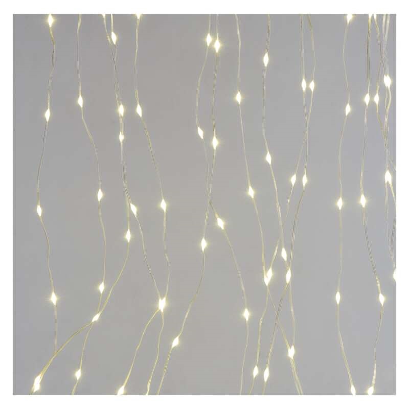 Emos D3EW01 nano fényfüggöny, 1,7x2 m, kültéri és beltéri, meleg fehér, pr. LED karácsonyi nano fényfüzér
