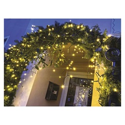Emos D4CW01 3,6m/200LED/kül-beltéri/meleg fehér/jégcsap karácsonyi LED fényfüggöny