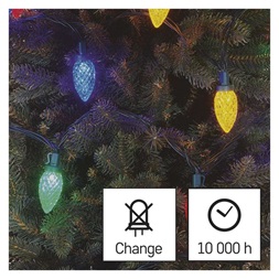 Emos D5ZM01 9,8m/50LED/multicolor/többfunkciós karácsonyi LED fényfüzér