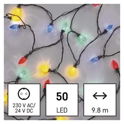 Emos D5ZM01 9,8m/50LED/multicolor/többfunkciós karácsonyi LED fényfüzér