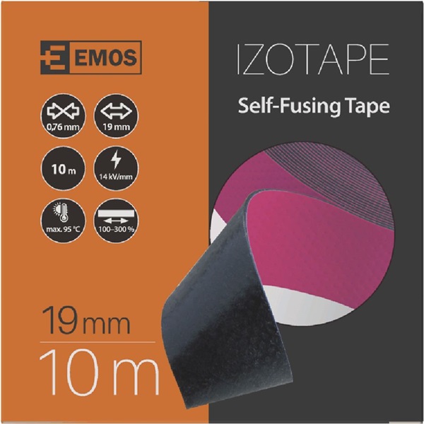 Emos F51912 19 mm x 10 m fekete vulkanizáló szalag