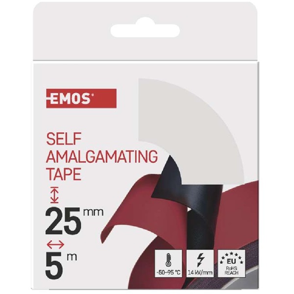Emos F52502 25 mm x 5 m fekete vulkanizáló szalag