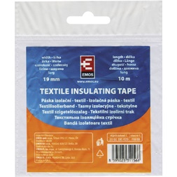 Emos F6910 19 mm x 10 m fekete textil szigetelőszalag