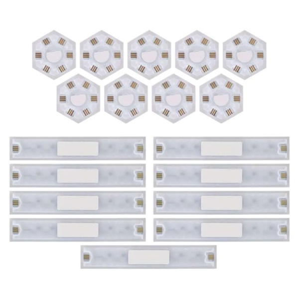 Emos GoSmart Lines fehér, 9 részből álló, 34 W, RGBIC dimmelhető, WiFi LED lámpa