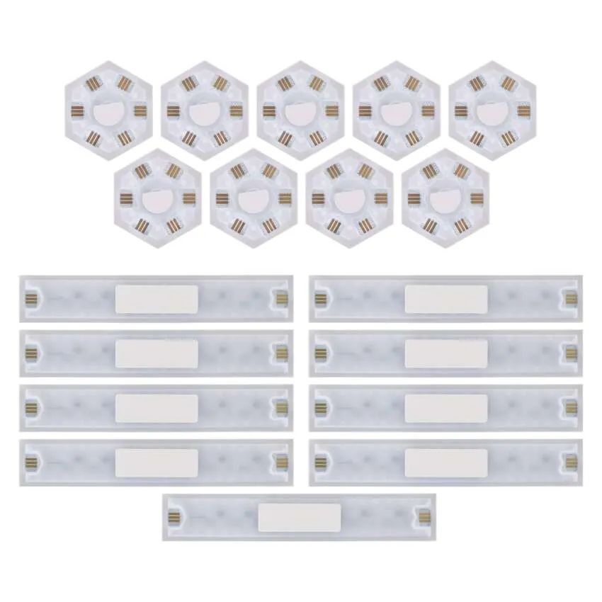 Emos GoSmart Lines fehér, 9 részből álló, 34 W, RGBIC dimmelhető, WiFi LED lámpa
