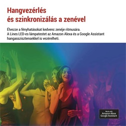 Emos GoSmart Lines fehér, 9 részből álló, 34 W, RGBIC dimmelhető, WiFi LED lámpa