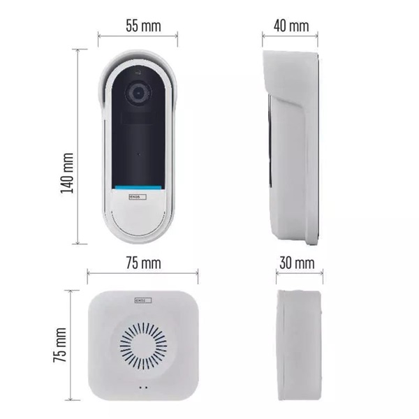 Emos H4032 GoSmart IP-15S DC vezeték nélküli akkumulátoros wifi video kaputelefon