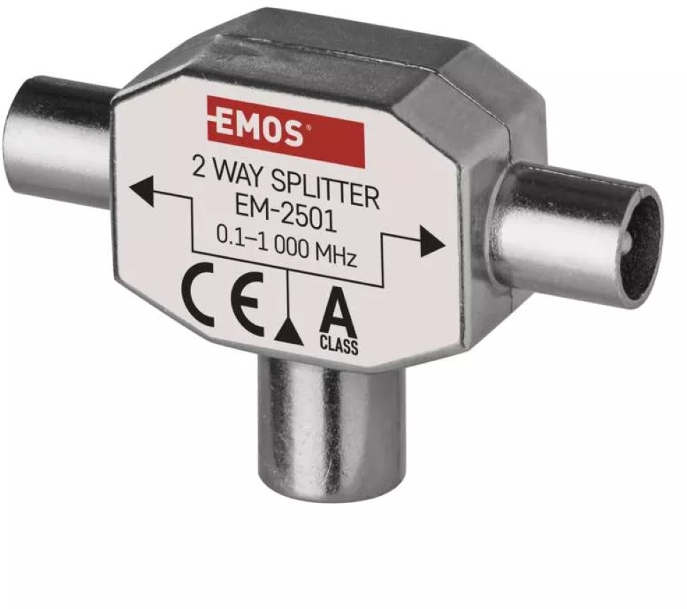 Emos J0199 EU 2501/D194 ferrites háromágú antenna elosztó