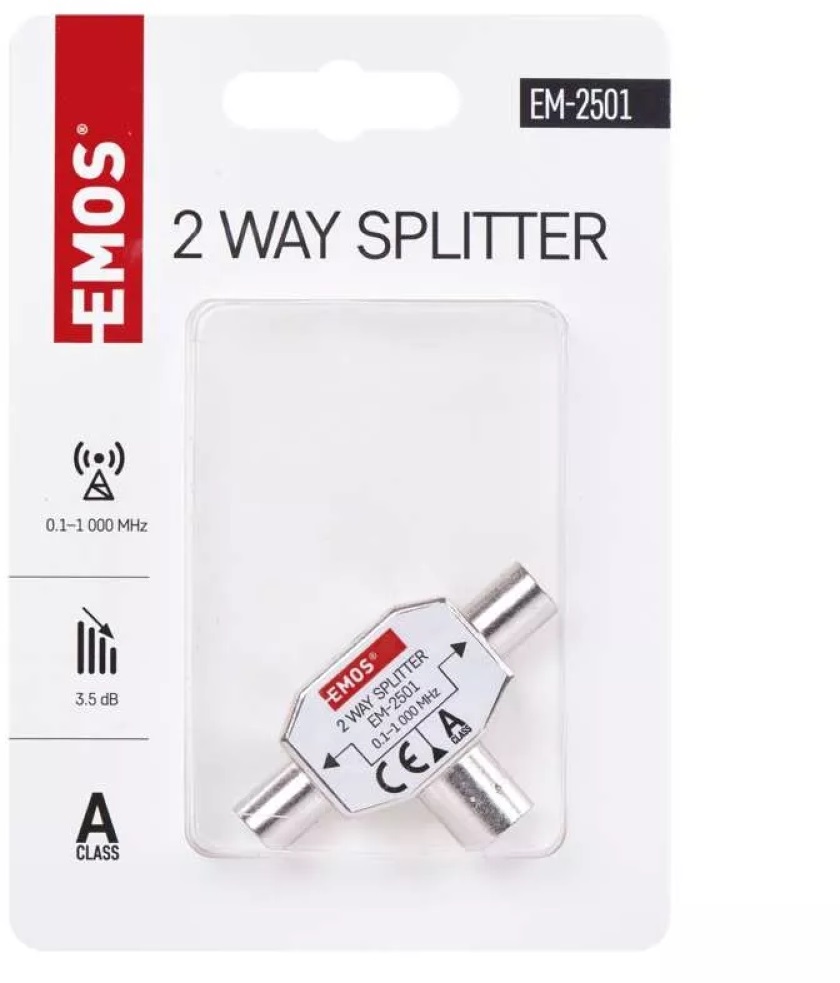 Emos J0199 EU 2501/D194 ferrites háromágú antenna elosztó