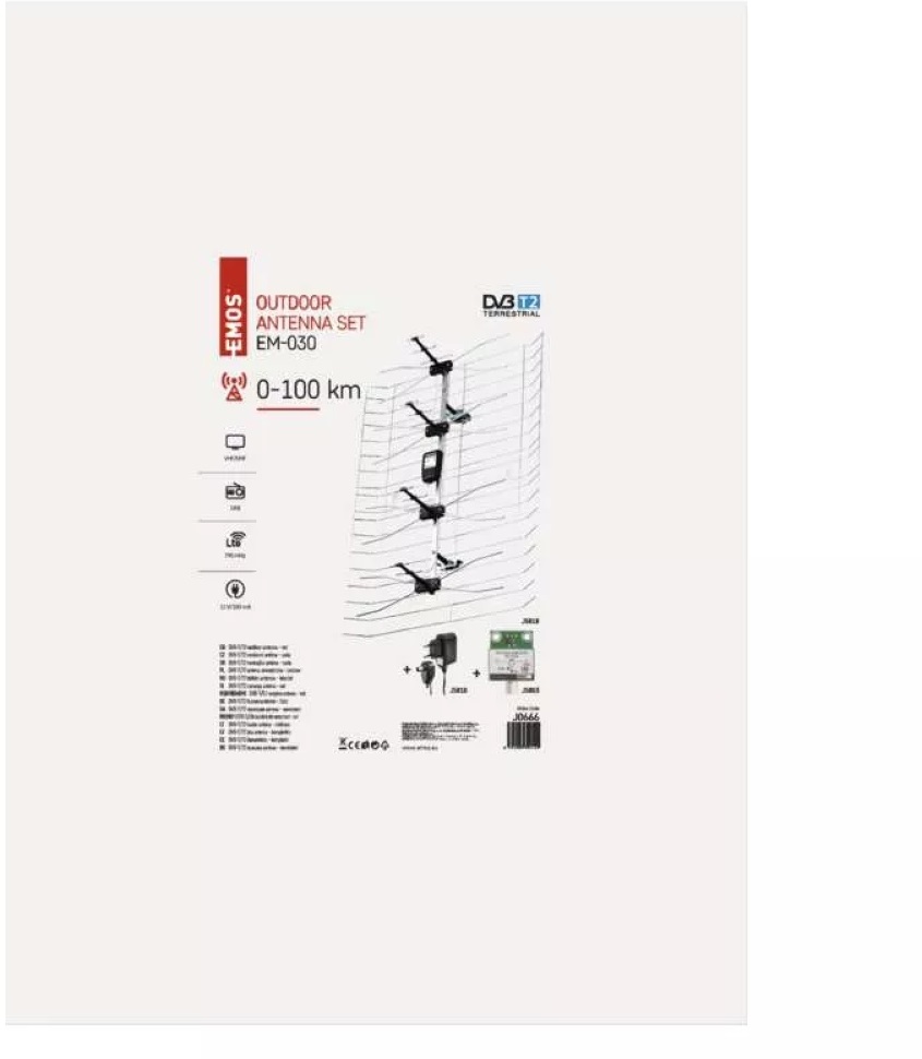 Emos J0666 EM-030 VHF/UHF kültéri antenna