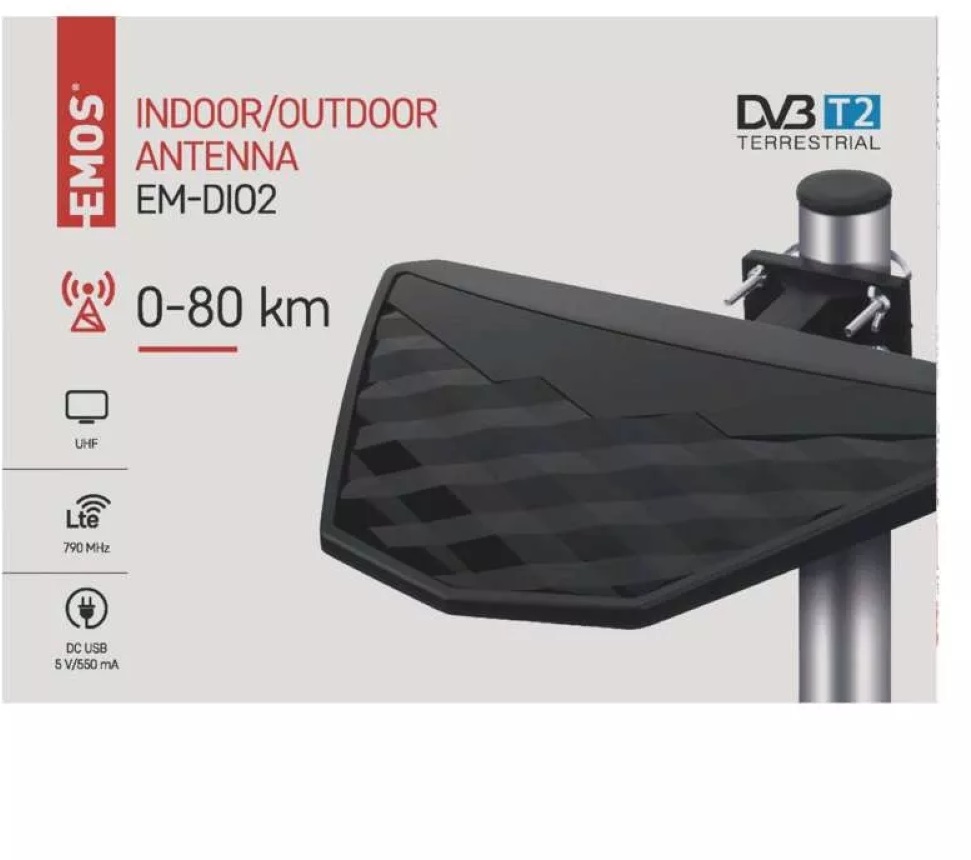 Emos J0674 EM-DIO2 LTE/4G szűrős univerzális kültéri antenna
