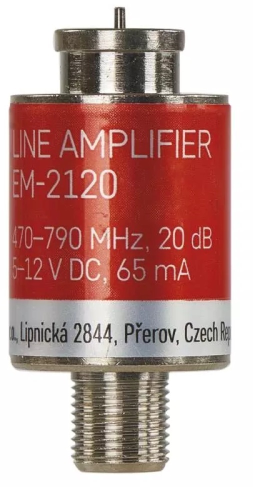 Emos J5709 DVB-T/T2 20dB antenna előerősítő
