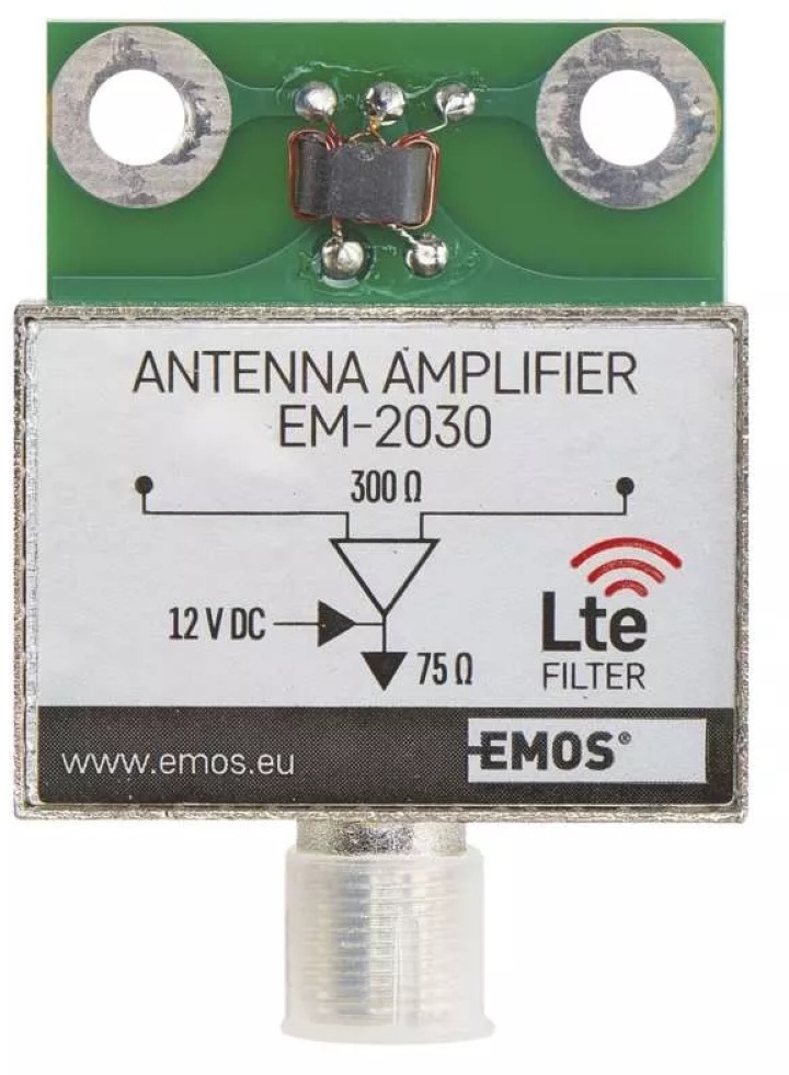 Emos J5803 30dB VHF/UHF antenna előerősítő
