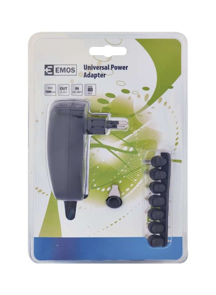 Emos N3111 univerzális 1000mA hálózati adapter USB aljzattal