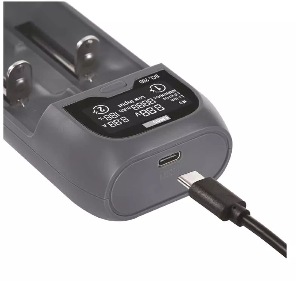 Emos N9221 BCL-20D Li-ion, LiFePO4, NiMH, NiCd univerzális akkutöltő