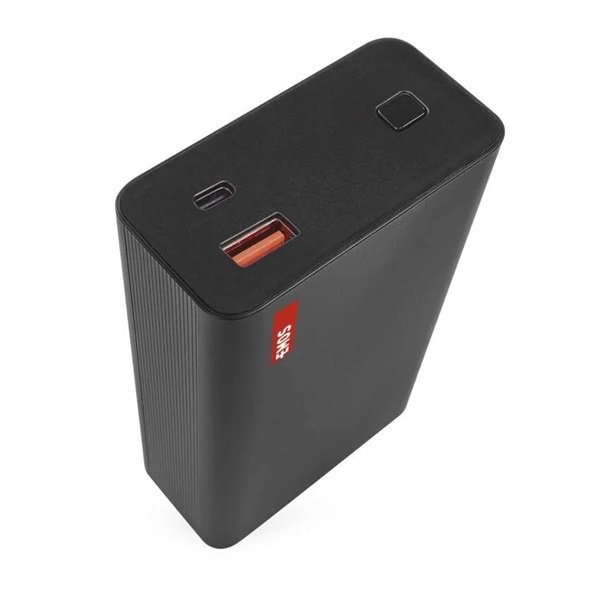 Emos NTBF20, 20 000 mAh, 65 W PD, fekete powerbank