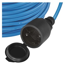 Emos P01510W Cord 10 m/1 socket/black/PVC/230 V/1,5 mm2 fagyásálló hosszabbító kábel