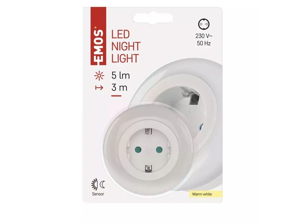 Emos P3321 fotoszenzorral LED éjjeli fény