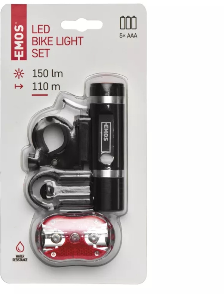 Emos P3920 150lm első-hátsó LED-es kerékpárlámpaszett