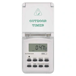 Emos P5525N IP44 kültéri fehér digitális kapcsoló aljzat