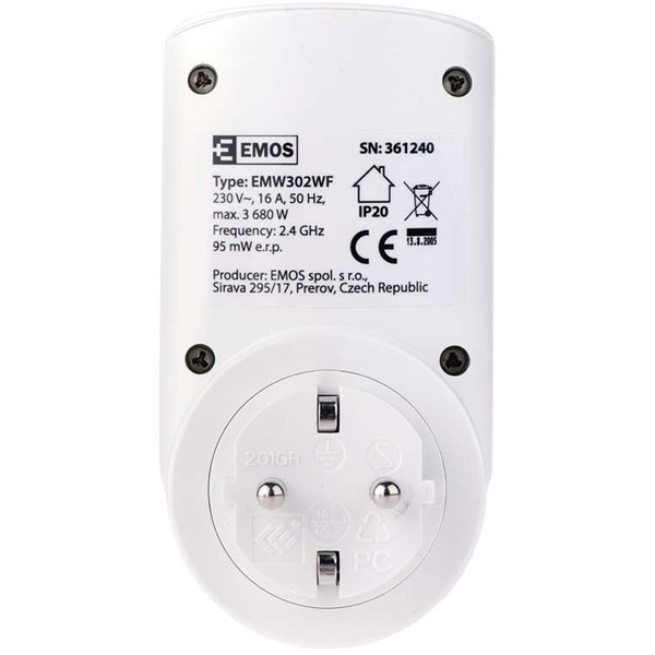 Emos P5530 WiFi-s idözítős aljzat