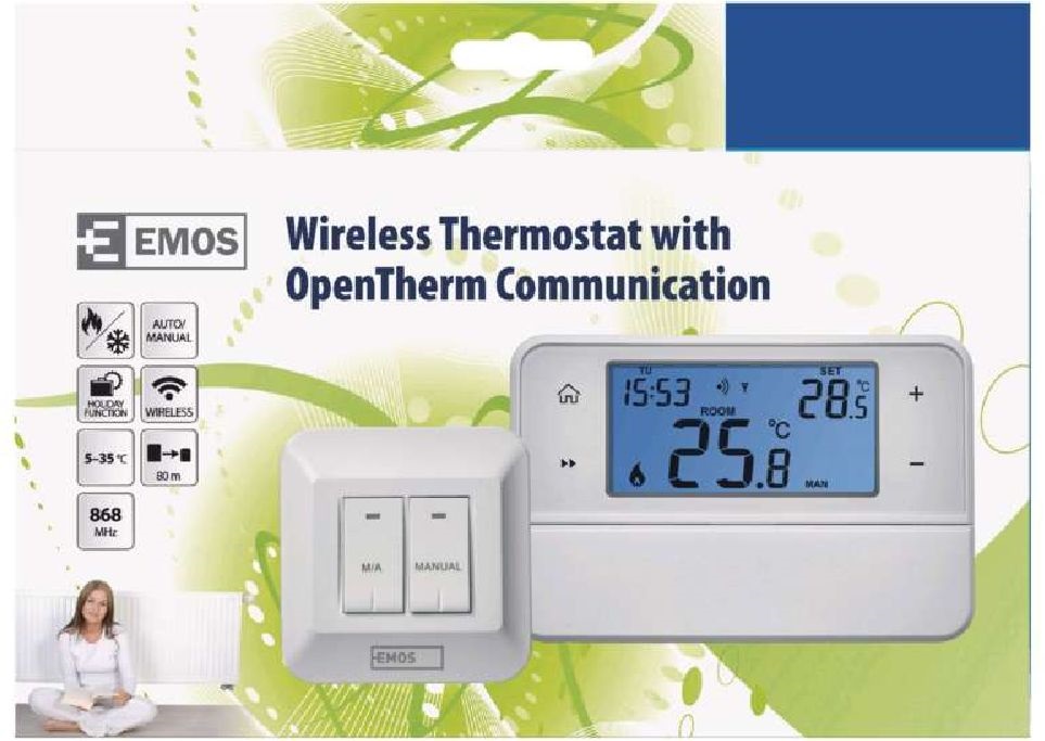 Emos P5616OT OpenTherm programozható elektronikus szobatermosztát