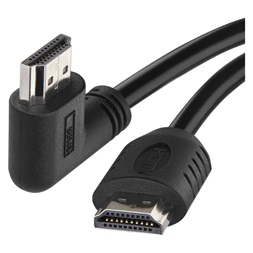 Emos S10110 2.0 A-A dugó 90fokos, 1.5m HDMI kábel