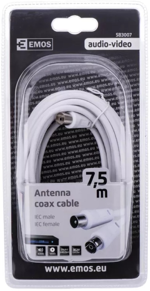 Emos SB3007 7,5m antenna koax kábel