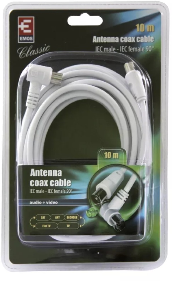 Emos SB3110 10m 90° antenna koax kábel