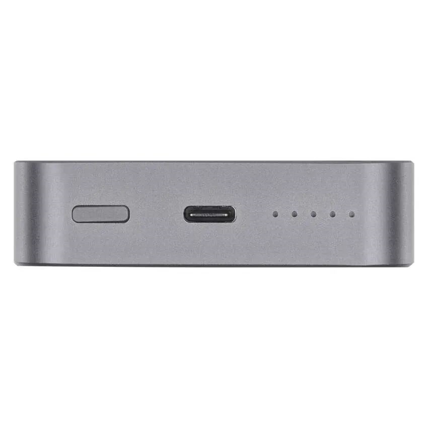 Emos WI 1046, 10 000 mAh, 20 W+Wireless, szürke powerbank