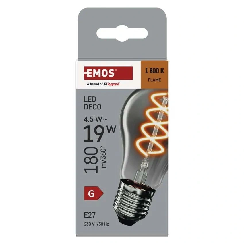 Emos Z55311 LED DECO "SMOKED" A60 4.5W 19W 180lm E27 izzó
