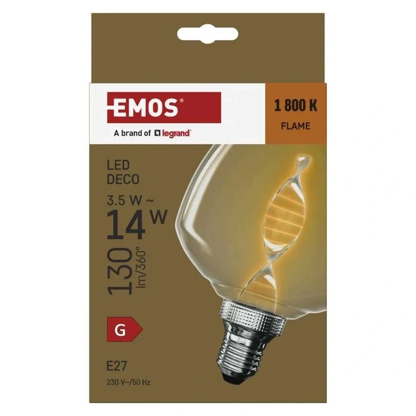 Emos Z59D01 EMOS LED DECO "DNA" S123 3.5W 14W 130lm E27 izzó