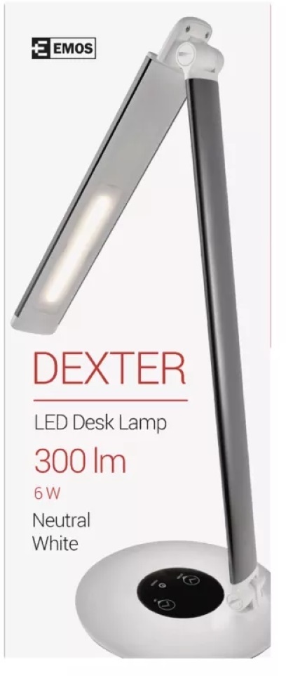 Emos Z7594 Dexter fekete asztali LED lámpa