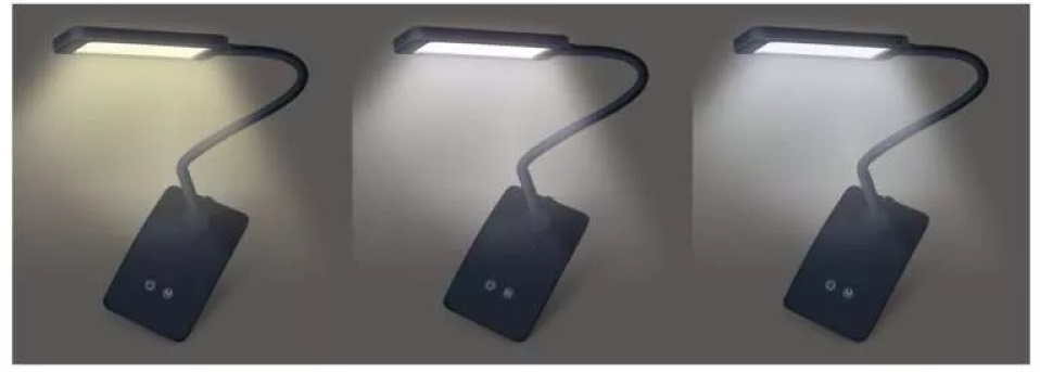 Emos Z7599B Eddy fekete asztali LED lámpa