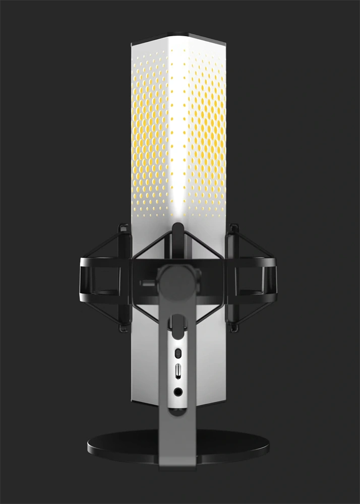 Endgame Gear XSTRM RGB kardioid kondenzátor USB fehér mikrofon